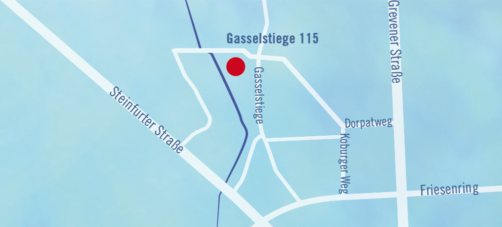 Anfahrtsbeschreibung zur Gasselstiege 115